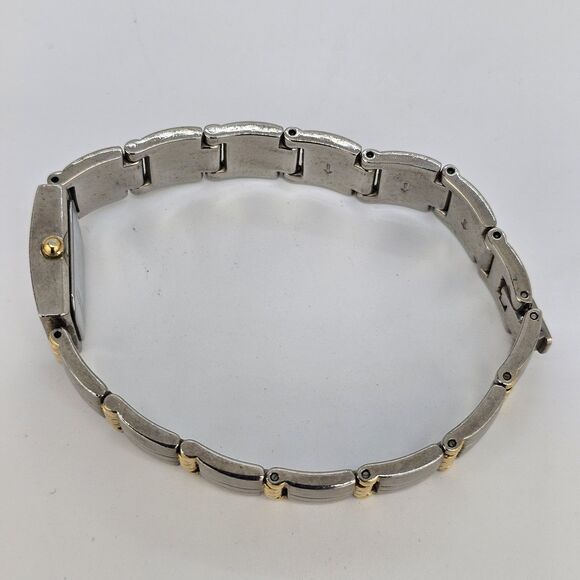 Caravelle Bulova Women's Watch 18MM White Dial Two Tone Bracelet 7" New Battery - Picture 10 of 14